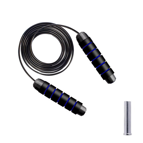 Скакалка  Cornix Speed Rope Classic XR-0351 Black/Blue - фото №5